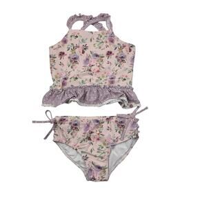 Cheeky Plum Violet Breeze Selah Tankini Swimsuit, Size 6